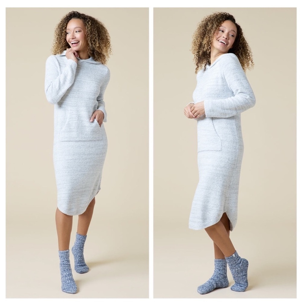 Softies‎ Marshmallow Soft Hooded Lounger Light Heathered Grey S/M